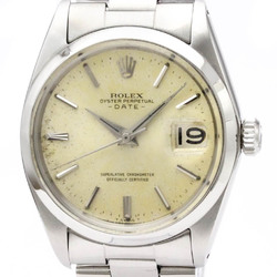 Vintage ROLEX Oyster Perpetual Date 1500 Steel Automatic Mens Watch BF555321