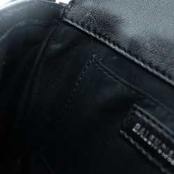 BALENCIAGA Balenciaga shoulder bag 580031 leather black B logo pochette