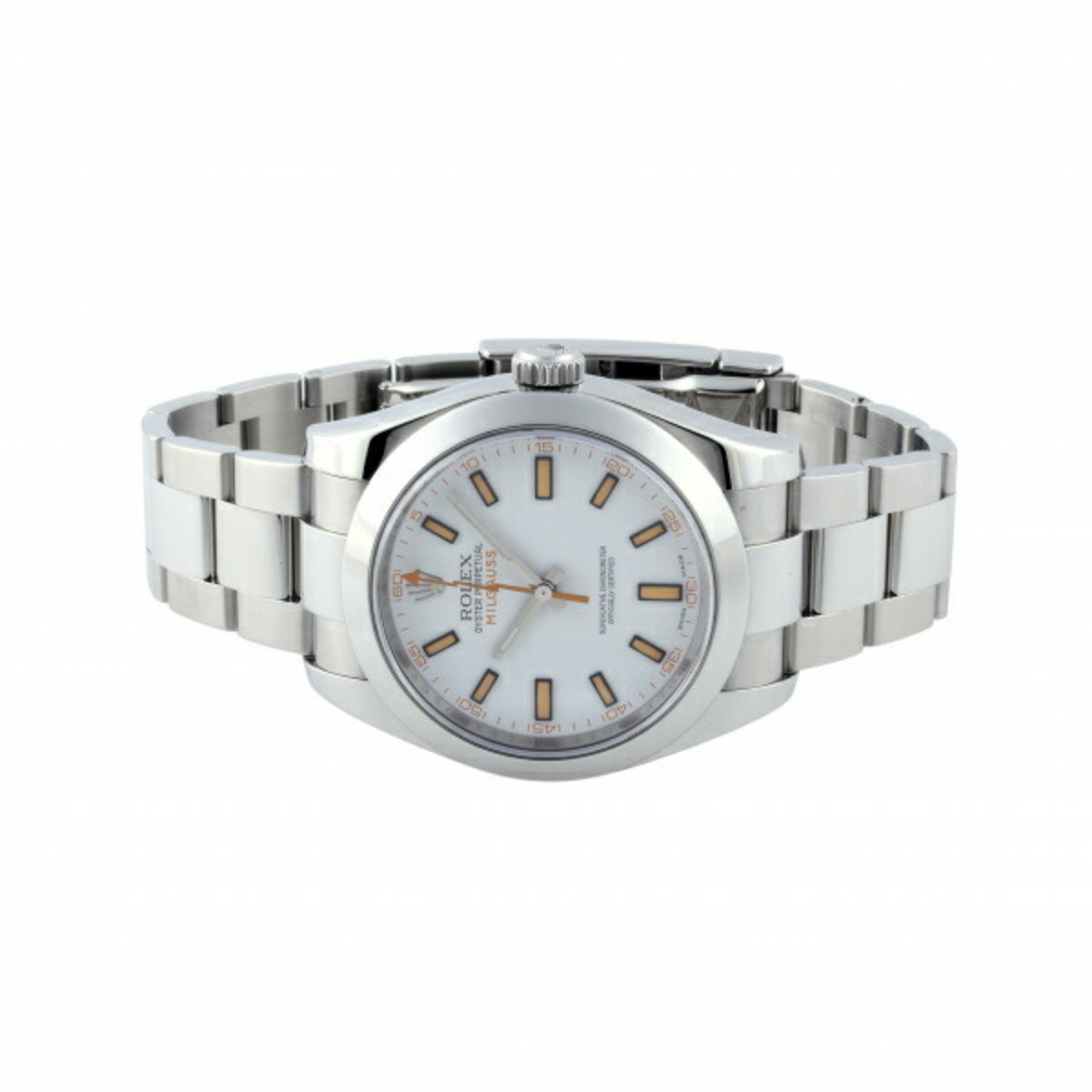 Rolex ROLEX Milgauss 116400 white dial watch men