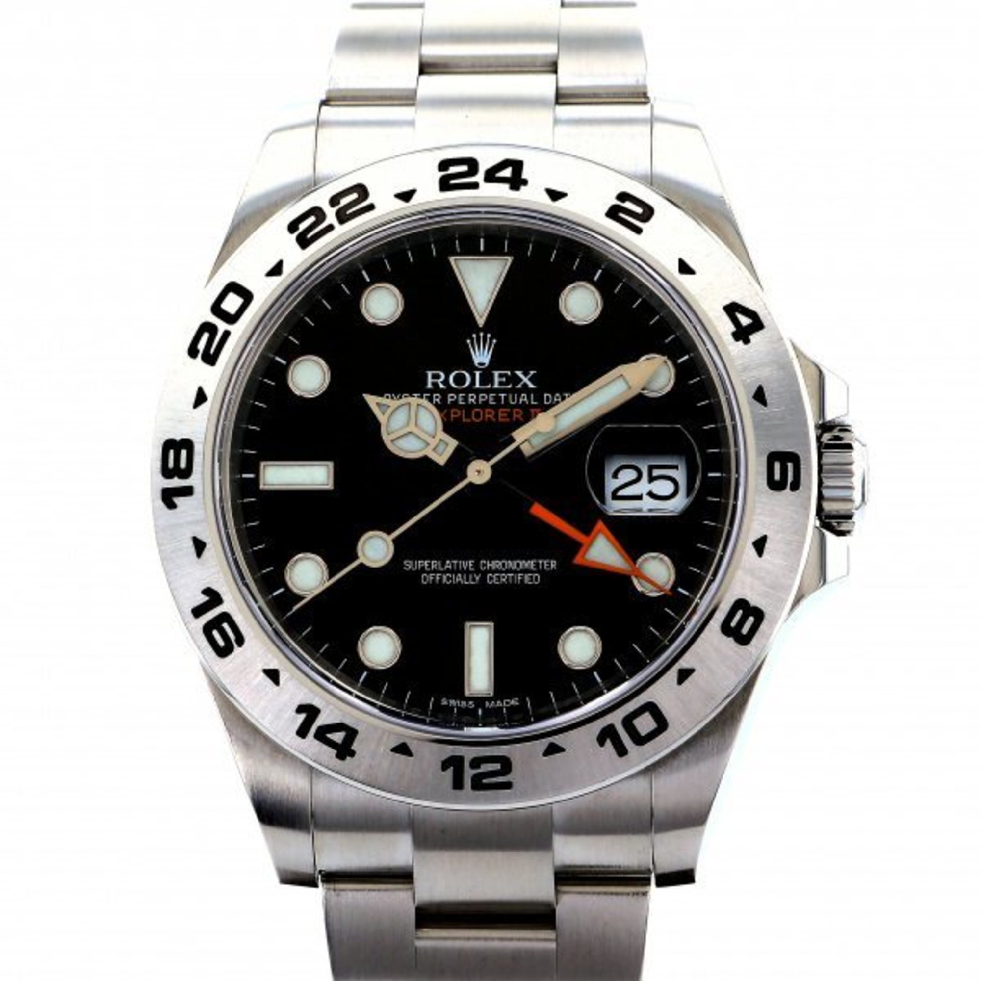 Rolex ROLEX Explorer II 216570 black dial watch men