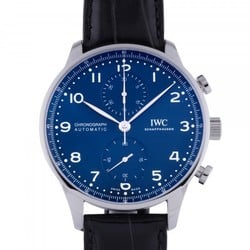 IWC Portugieser Chronograph 150 Years Limited to 2000 IW371601 Blue Dial Watch Men's