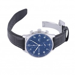 IWC Portugieser Chronograph 150 Years Limited to 2000 IW371601 Blue Dial Watch Men's