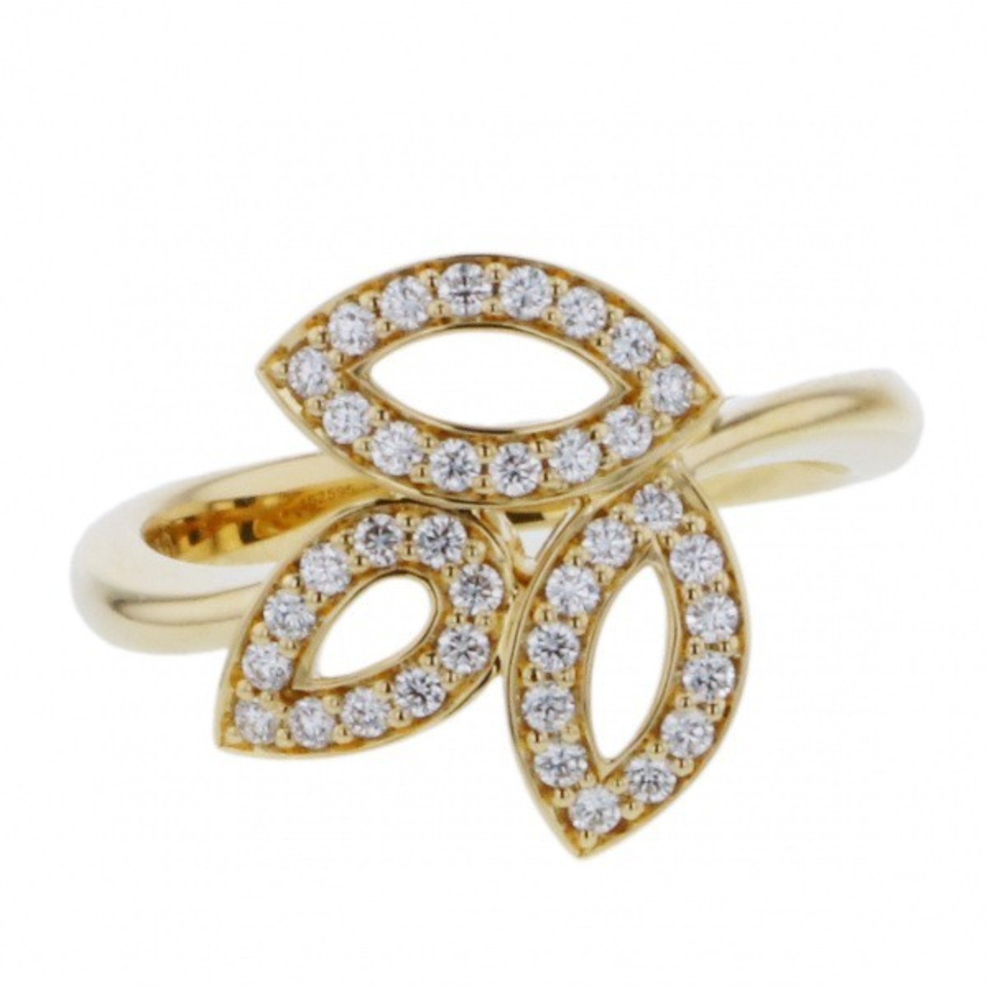 Harry Winston Lily Cluster Mini Ring K18YG Yellow Gold