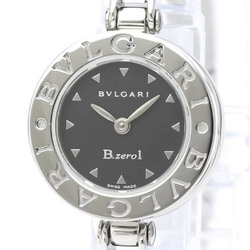 Polished BVLGARI B-Zero1 Steel Leather Quartz Ladies Watch BZ22S BF553940