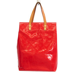 Louis Vuitton Monogram Vernis Lead MM M91086 Women's Handbag Rouge
