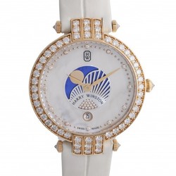 Harry Winston HARRY WINSTON Premiere Moon Phase PRNQMP36RR001 White Dial Watch Ladies