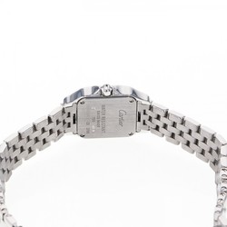 Cartier Santos de Moiselle SM WF9003Y8 silver dial watch ladies