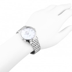 Omega OMEGA De Ville Prestige Coaxial Chronometer 32.7M?M 424.10.33.20.05.001 White Dial Watch Ladies