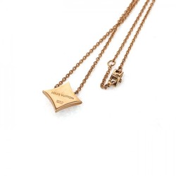 Authenticated Used Louis Vuitton Pandantif Monogram Star Nacre Necklace/ Pendant K18PG Pink Gold Shell 