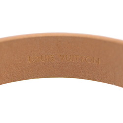 LOUIS VUITTON Louis Vuitton Brasserie Spirit Bracelet M6680F Notation Size 17 Patent Leather Metal Beige Gold Fittings