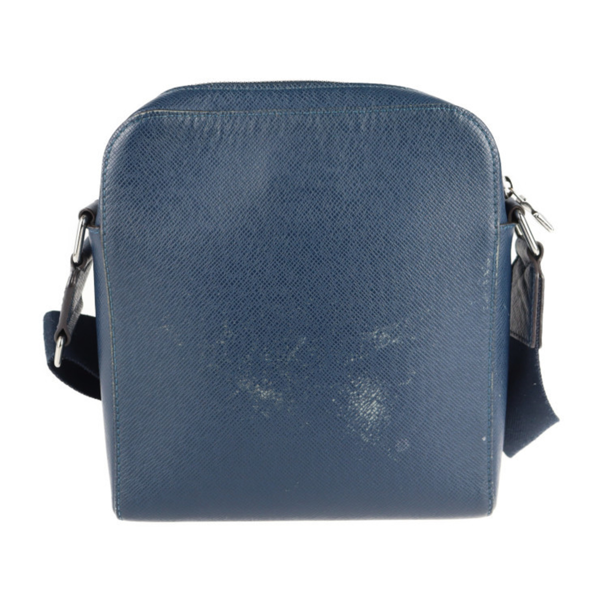 LOUIS VUITTON Louis Vuitton Anton Pochette Taiga Shoulder Bag M33430 Blue Marine