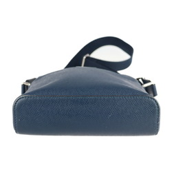 LOUIS VUITTON Louis Vuitton Anton Pochette Taiga Shoulder Bag M33430 Blue Marine