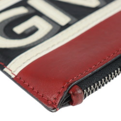 GIVENCHY Givenchy clutch bag leather red black