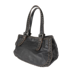 BOTTEGA VENETA Bottega Veneta intrecciato shoulder bag handbag 245322 leather black