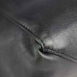 CELINE Celine Foldover Clutch Bag 1717730FA.38NO Leather Black Silver Hardware Second