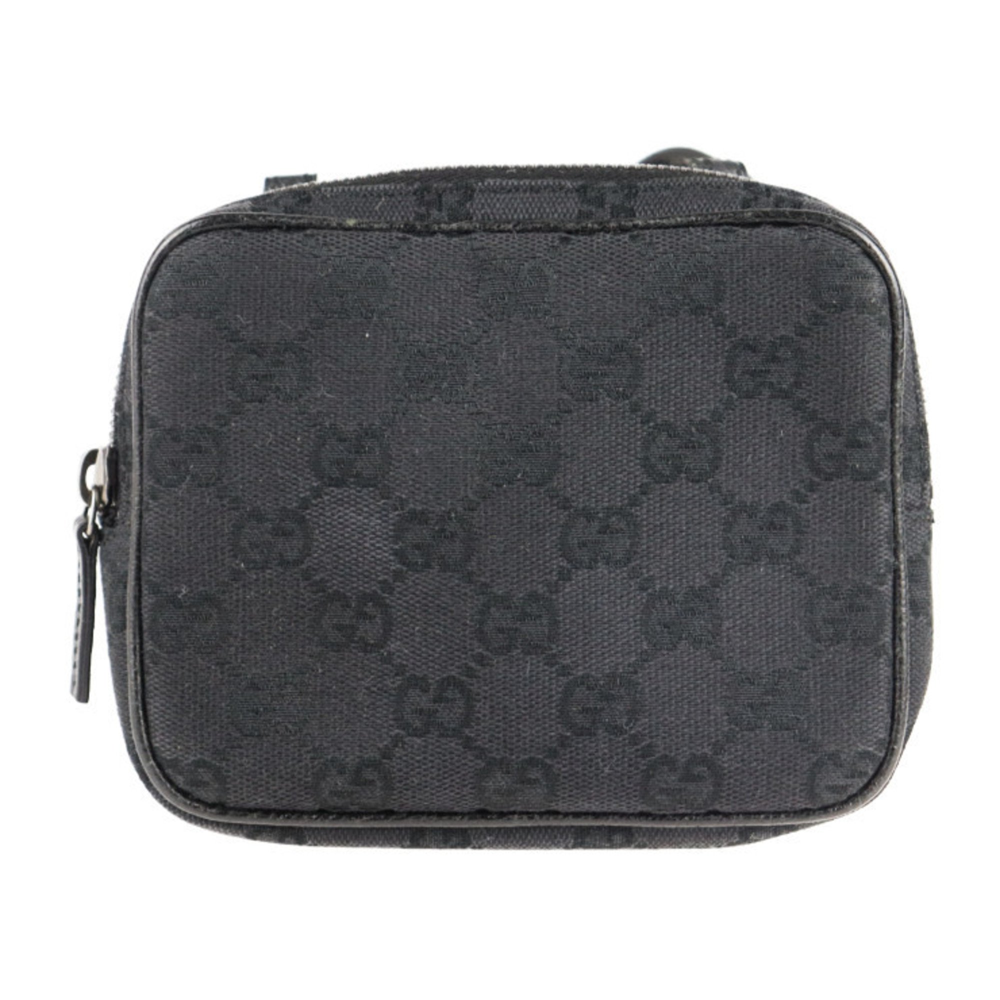 GUCCI Gucci GG canvas shoulder bag 120975 black pochette