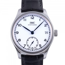 IWC Portugieser Hand-Wound Eight Days “150 Years IW510212 White Dial Watch Men's