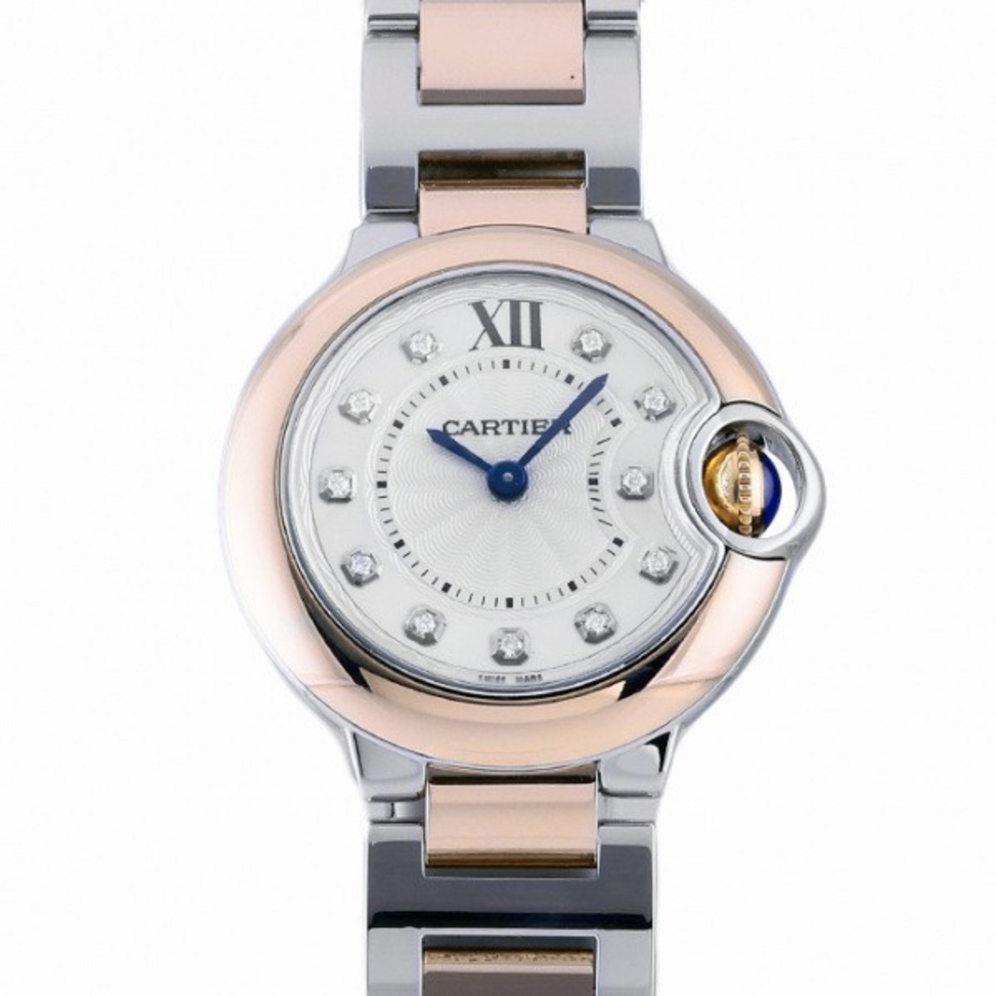 Cartier Ballon Bleu watch W3BB0005 silver dial ladies