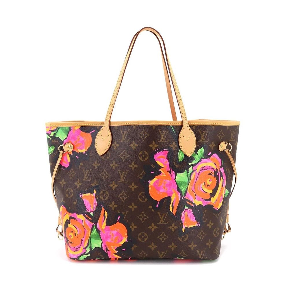 Louis Vuitton Monogram Canvas Neverfull MM Roses Tote