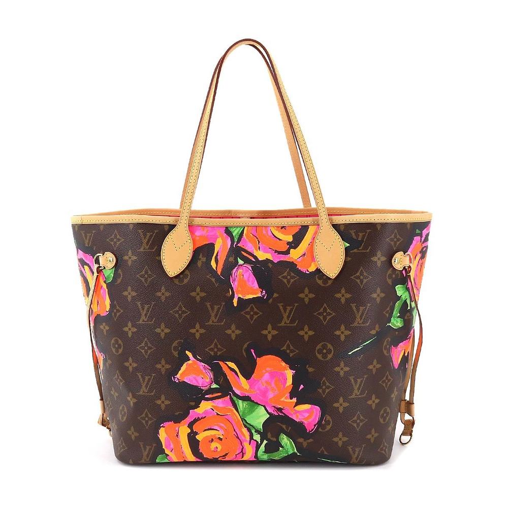 Pre-Owned Louis Vuitton LOUIS VUITTON Monogram Rose Neverfull MM Tote Bag  Brown Pink M48613 (Like New) 