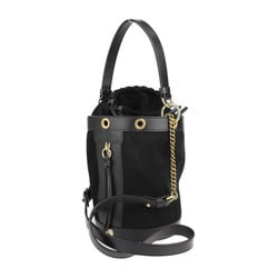 See by Chloé SEE BY CHLOE sea by Chloe Debbie handbag suede leather black gold metal fittings 2WAY shoulder bag tote