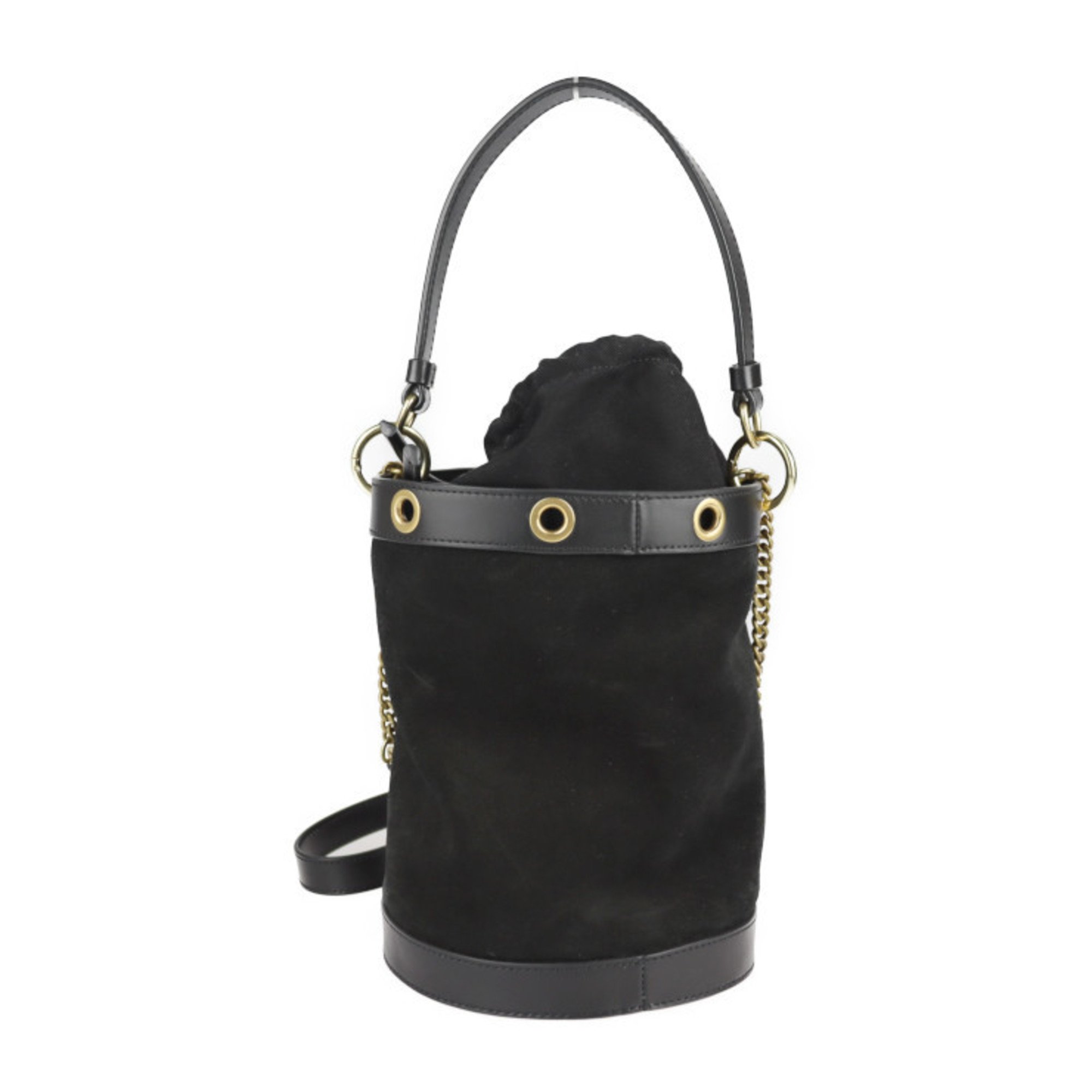 See by Chloé SEE BY CHLOE sea by Chloe Debbie handbag suede leather black gold metal fittings 2WAY shoulder bag tote