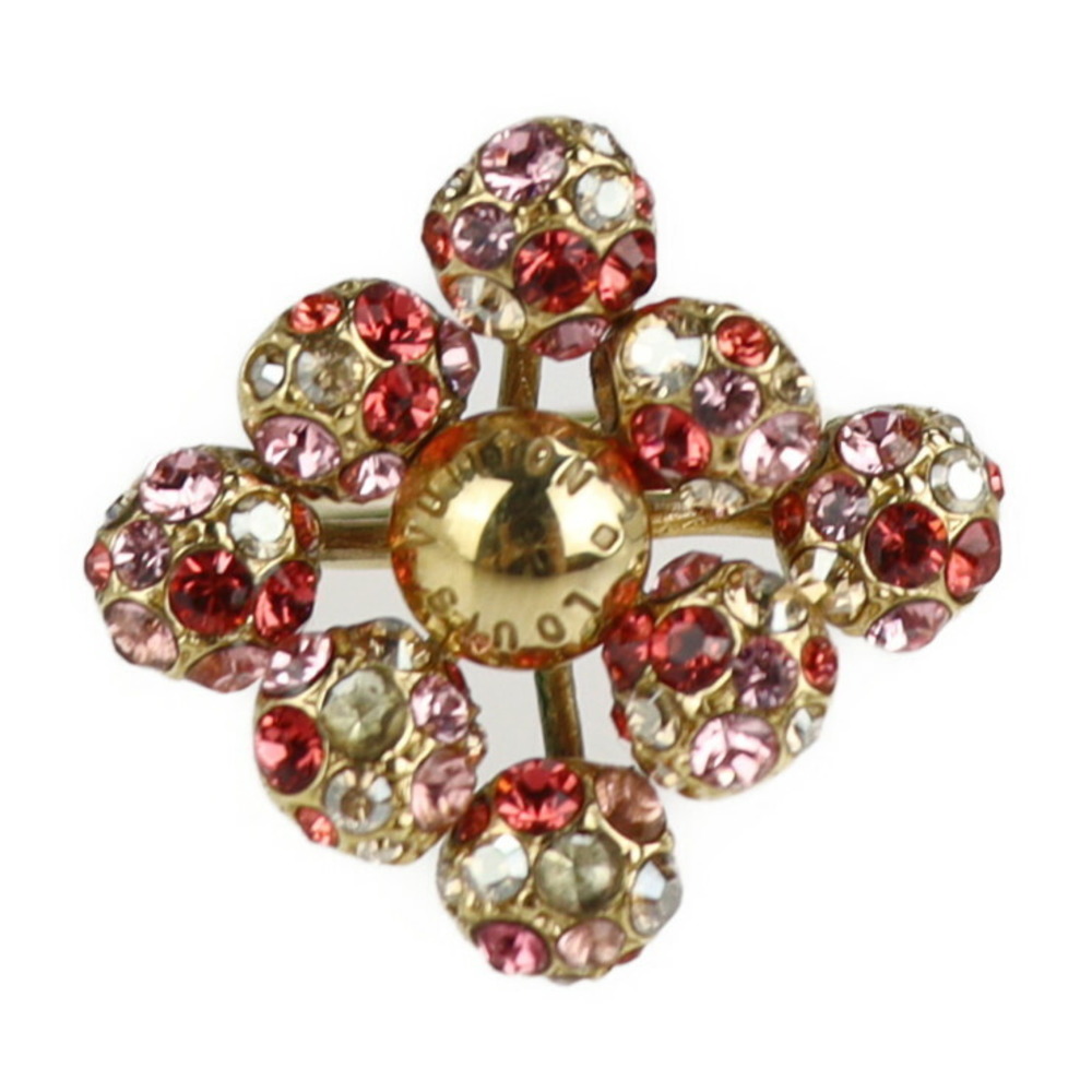 Louis Vuitton gold metal brooch