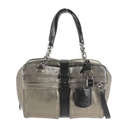 LOEWE Loewe Laura 26 handbag leather gunmetal chain