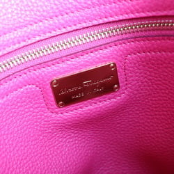 Salvatore Ferragamo Gancini Handbag 21F865 Leather Pink 2WAY