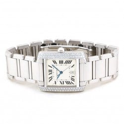 Cartier Tank Francaise LM WE1003SF Silver Dial Watch Men's