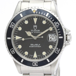 Polished TUDOR Rolex Prince Oyster Date Submariner Steel Watch 75090 BF553637