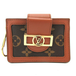 Louis Vuitton Dauphine Multicult Brown Card Case Coin Ladies Monogram Reverse M68751 LOUIS VUITTON