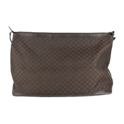 GUCCI Gucci Boston Bag 105669 GG Nylon Leather Brown Shoulder Travel