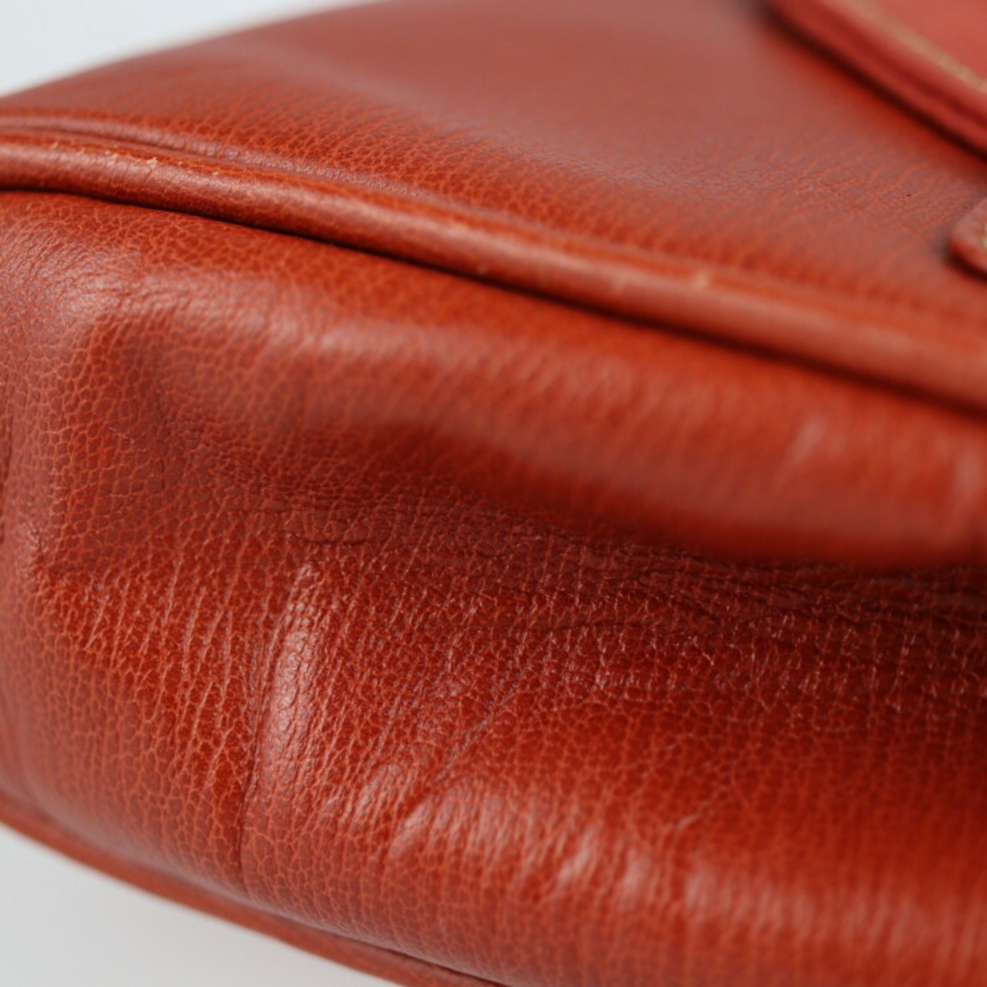 LOEWE Loewe Velazquez Twist Clutch Bag Leather Vermillion Series Second