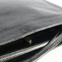 BALENCIAGA Balenciaga navy pochette shoulder bag 339937 leather black
