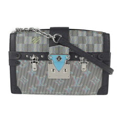 Louis Vuitton LV Ark 2Way Handbag Tweed Leather Black M55501