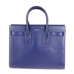 SAINT LAURENT Saint Laurent handbag 355153 leather blue sac de jour 2WAY shoulder