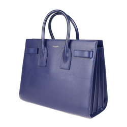 SAINT LAURENT Saint Laurent handbag 355153 leather blue sac de jour 2WAY shoulder