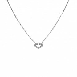 Cartier C heart necklace/pendant K18WG white gold