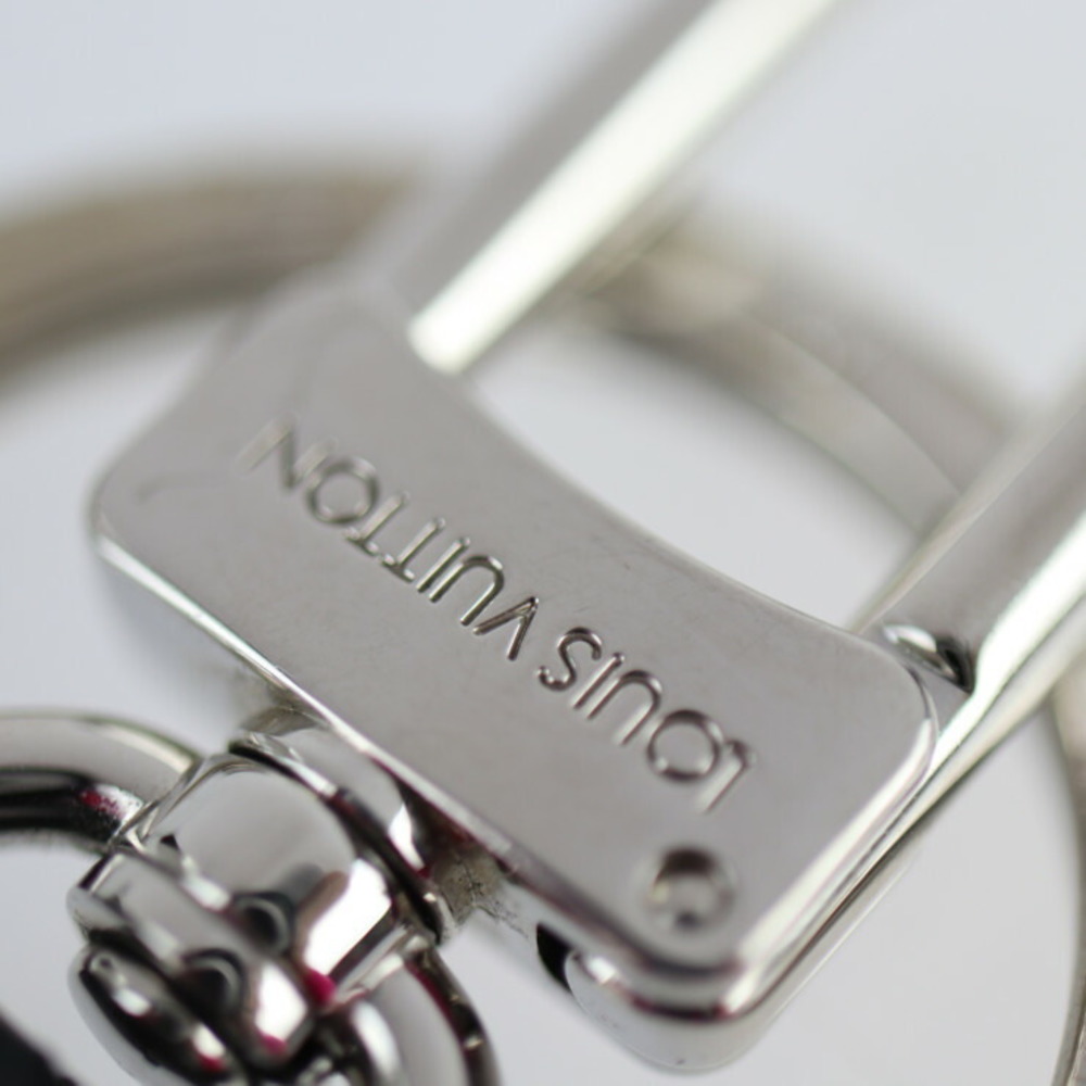 LOUIS VUITTON Cloche Cle Keyring Keychain BagCharm Black Silver  Men'sAccessories