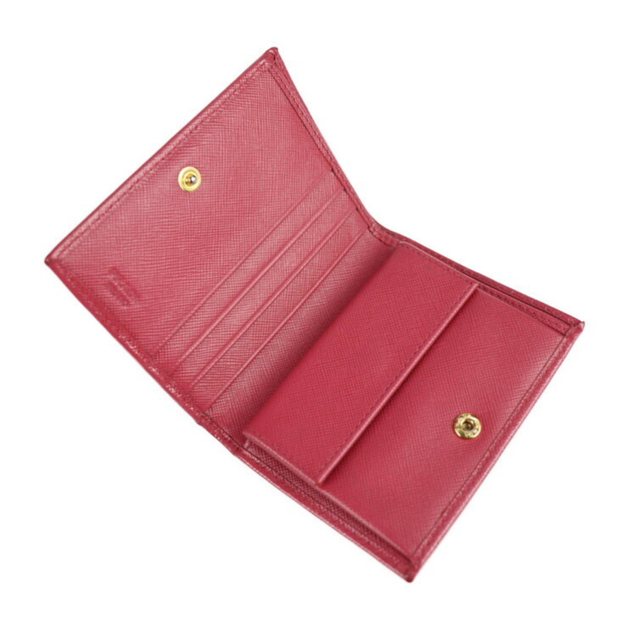 PRADA Prada Saffiano folio wallet 1M0204 leather pink