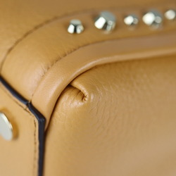 Michael Kors handbag 30S0GCCS1T leather camel gold hardware 2WAY shoulder bag studs