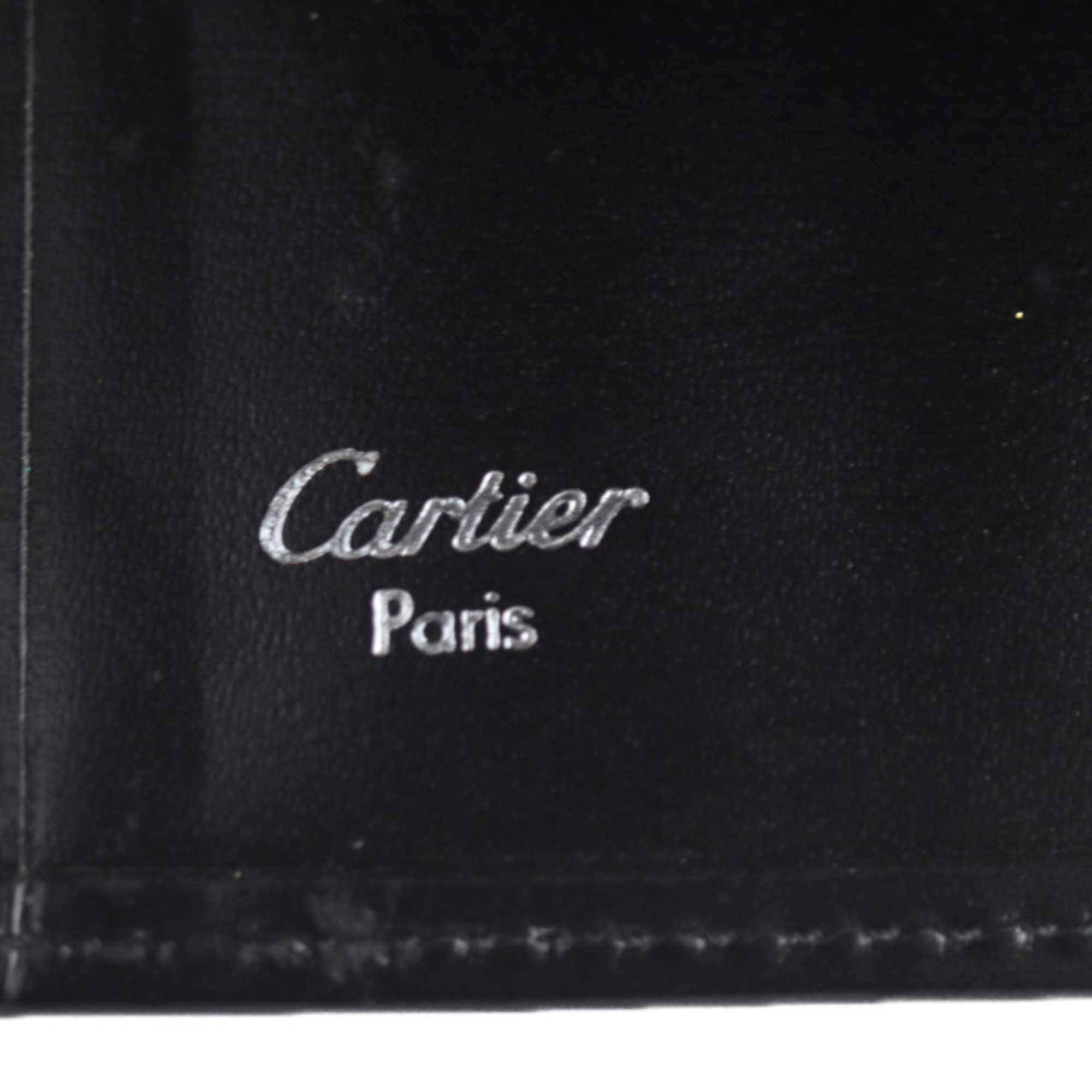 CARTIER Cartier Pasha key case leather black 6 rows