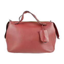 BALLY Barry handbag leather red system 2WAY shoulder bag mini Boston