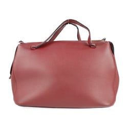 BALLY Barry handbag leather red system 2WAY shoulder bag mini Boston