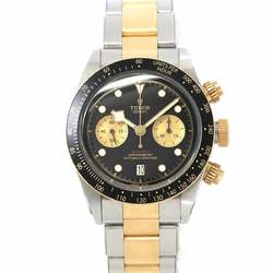 Tudor TUDOR heritage black bay chronograph S&G combination 79363N men's watch date dial YG yellow gold self-winding Heritage