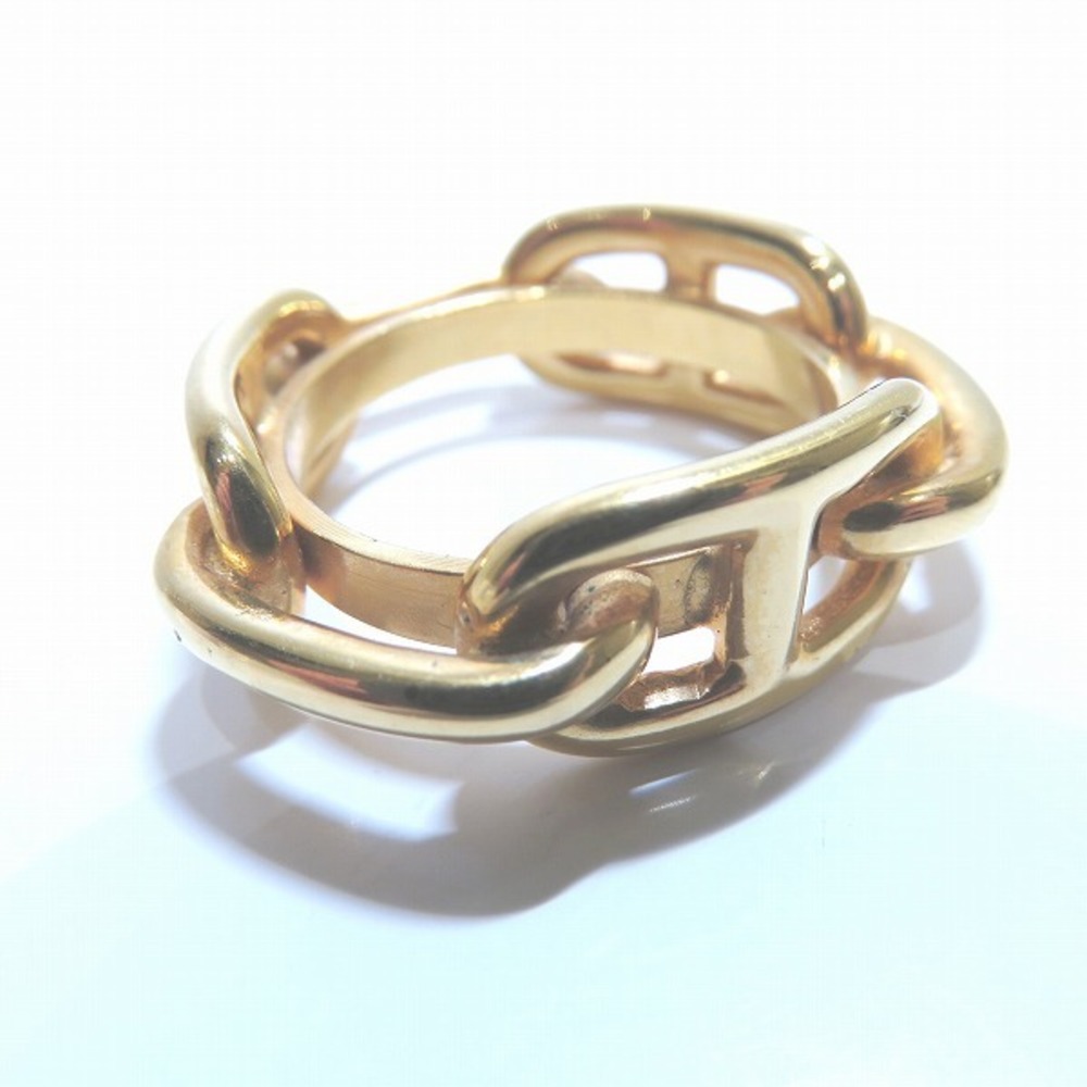 Hermes HERMES Scarf Ring Shane Dunkle Metal Gold Women's | eLADY Globazone