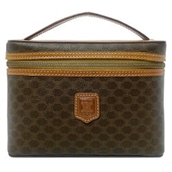 Celine Vanity Bag Brown Macadam M95 PVC Leather CELINE Handbag