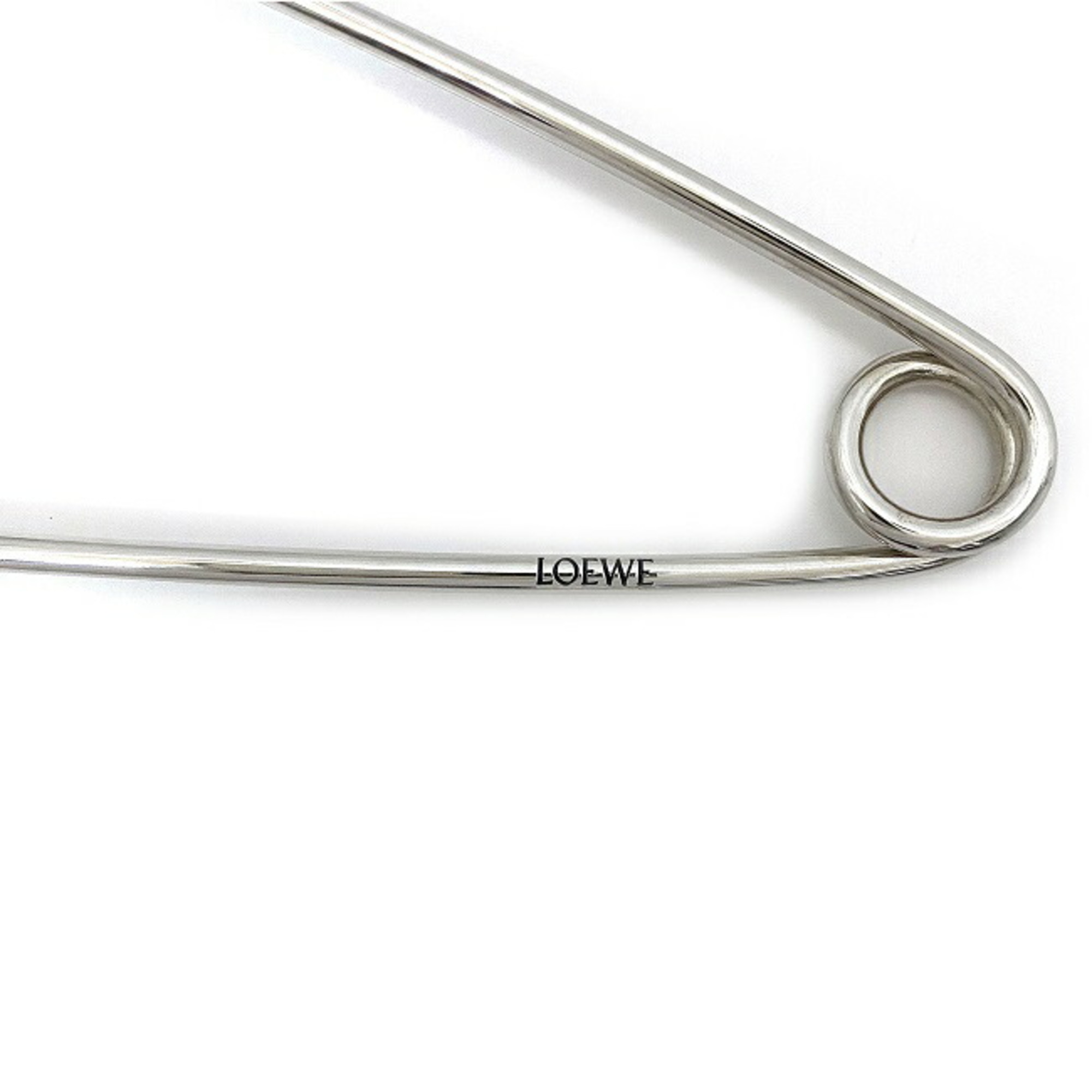 Loewe mechano pin brooch silver metal LOEWE scarf closure stole bag charm accent