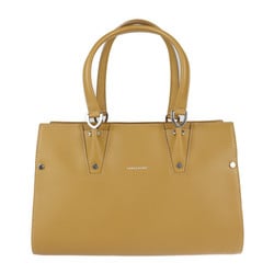 Longchamp Top Handle Tote Bag S Paris Premier Calfskin Camel Handbag